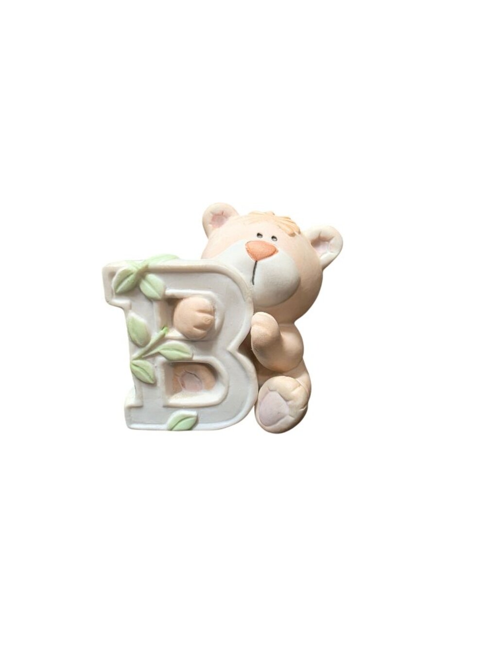 Vintage Bumpkins by Fabrizio Letter B Bear Figurine George Good Nursery Decor